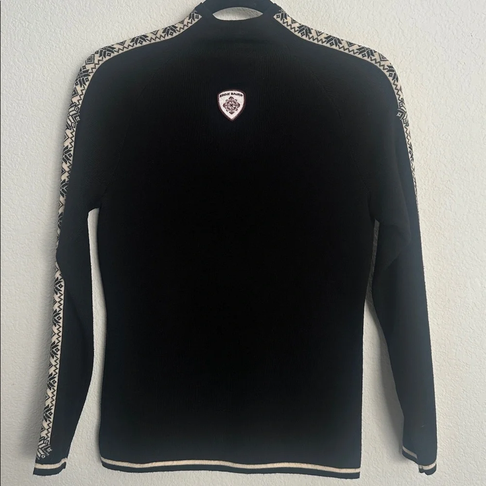 Gorgeous Eddie Bauer black Merino wool sweater XS - Picture 8 of 10